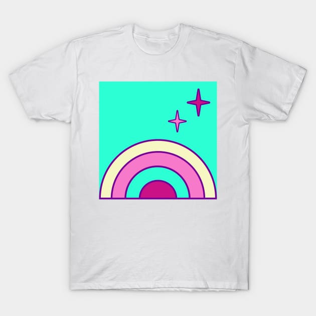 color pop rainbow T-Shirt by stupidpotato1